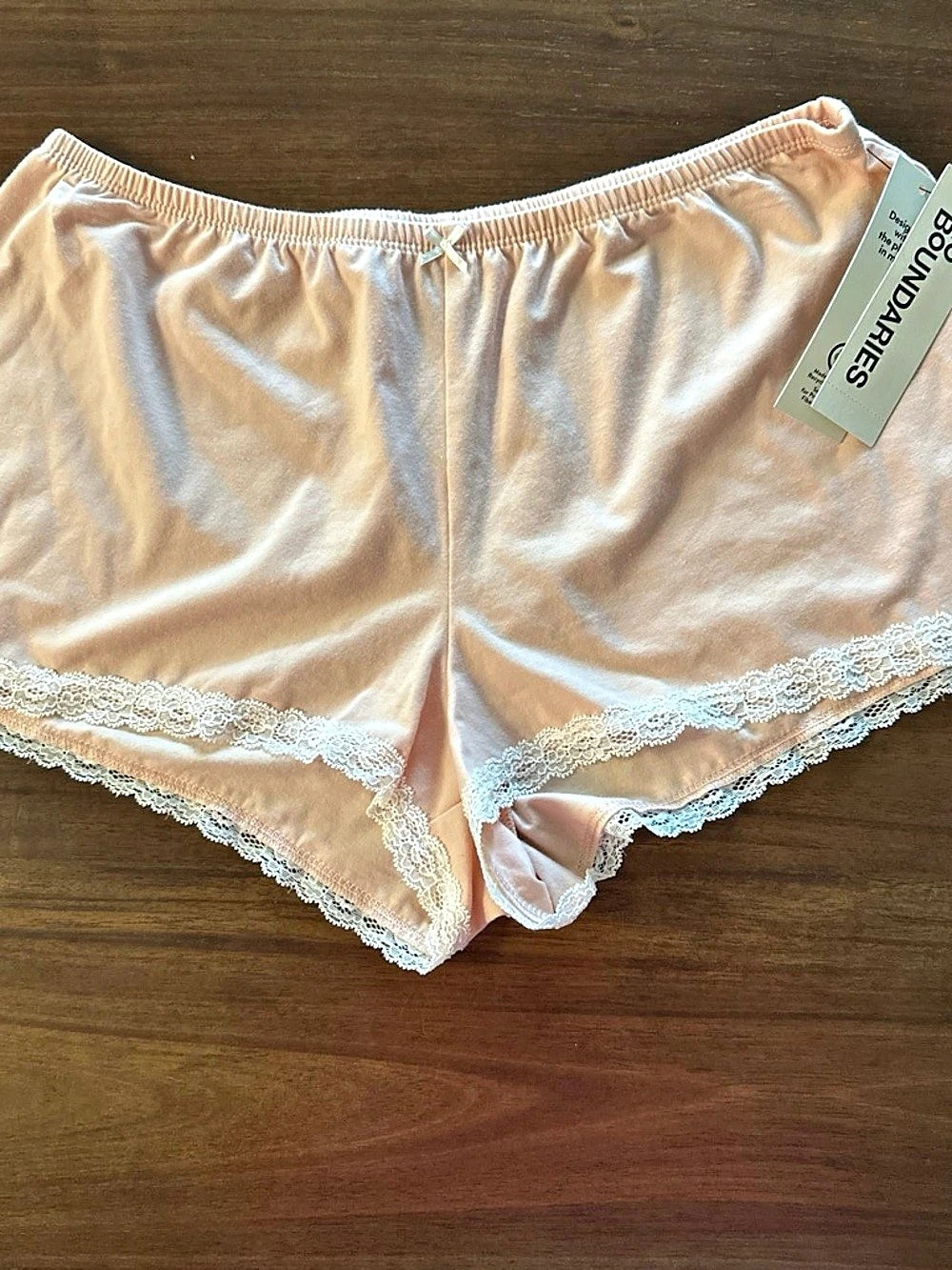 No Boundaries Lace Trim Panties in Pink Size Small NWT